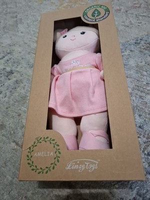 Amelia Toys Luna 12in Soft Fabric Rag Doll, Girl, Tan Hair, Unopened