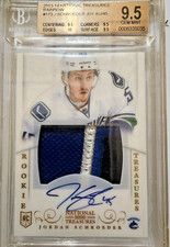 2013-14 Panini National Treasures Rainbow Jordan Schroeder Auto Jersey BGS 9.5