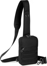 Anti Theft Sling Bag Tactical Small Shoulder Chest Crossbody Bag for Men Women w