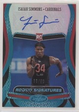 2020 Certified Rookie Signatures Mirror Teal 33/50 Isaiah Simmons Auto 1x9