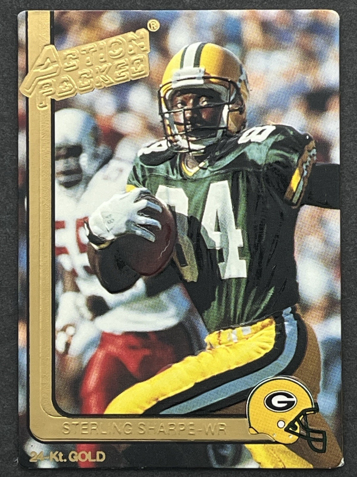 1991 Action Packed Sterling Sharpe 24-Kt Gold #18G Green Bay Packers