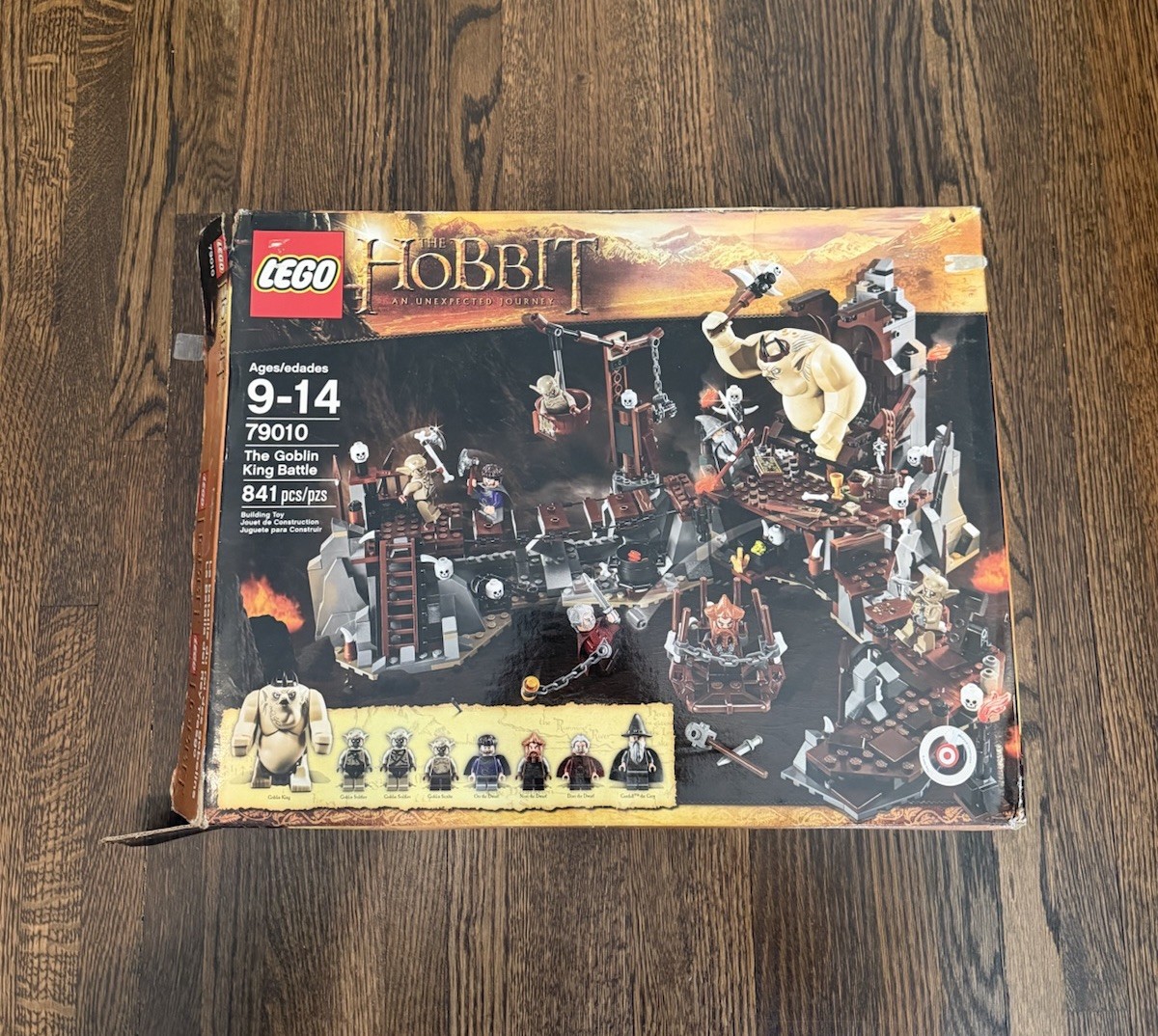 LEGO The Hobbit 79010 Goblin King Battle Set 841 Pcs Box Manuals Minifigures