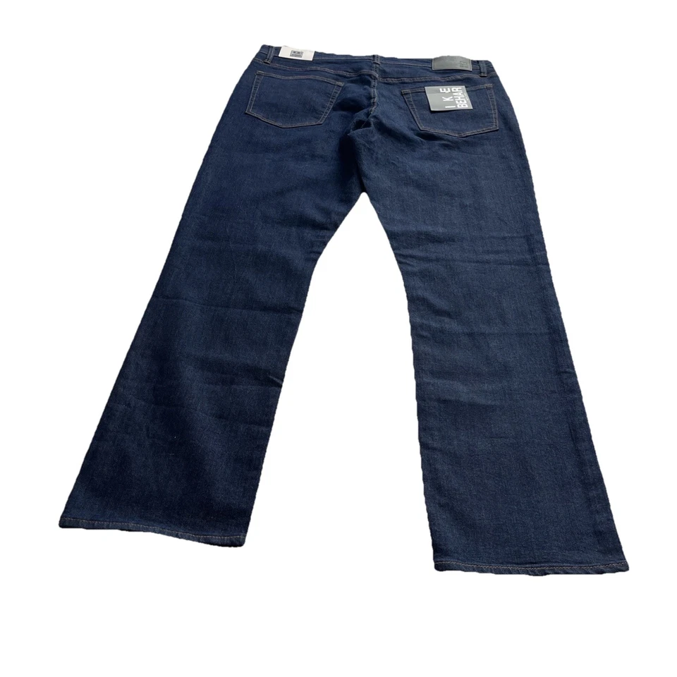 Pantalones de mezclilla Ike Behar para hombre nuevos con etiquetas 38x32 clásicos de pierna recta lavado oscuro precio de venta sugerido por el fabricante 128 USD Foto 3 de 4