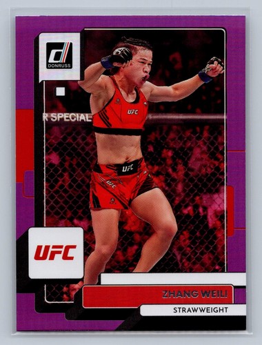 2023 Donruss UFC #141 Zhang Weili Purple Flood - Bild 1 von 2