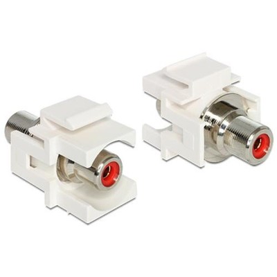 Delock Keystone Modul Cinch Buchse > Cinch Buchse rot # 86305