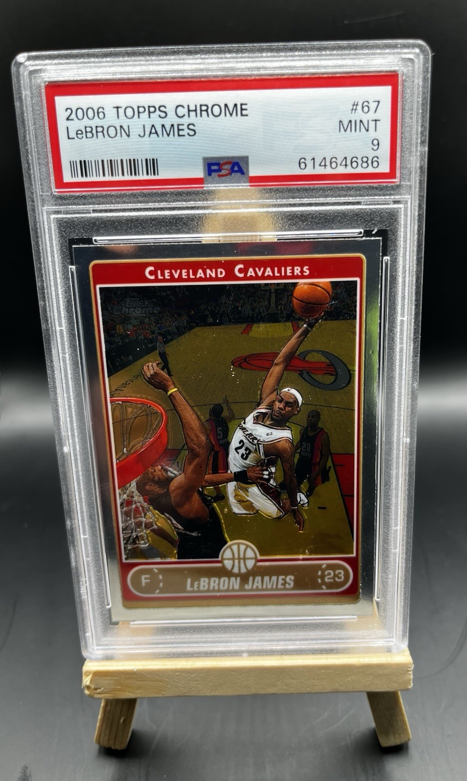 LeBron James - Topps Chrome 2006-07 #67 PSA 9 Cleveland Cavaliers Base Set