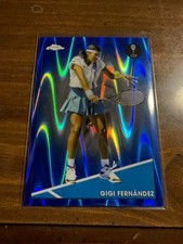2021 Topps Chrome Blue RayWave Refractor  /99 Gigi Fernandez Fernández 