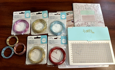 We R Memory Keepers Happy Jig Tool & Extra Wire Gold Red Mint Pink