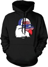 Merica Eagle - 4th Of July USA Freedom Red White  Blue Unisex Hoodie