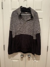 Women's Fleece Pullover 1/4 Zip-Up Collar Size M GUC No Flaws