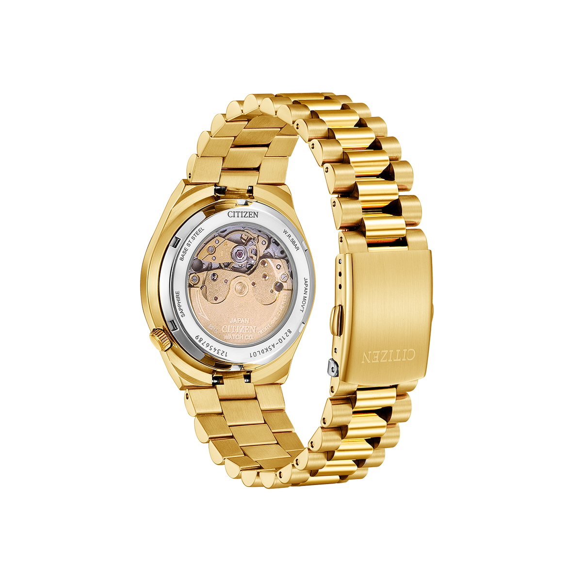 Citizen NJ0153-82X Automatic Mens Watch Gold tone Red Dial US*us