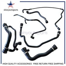 Radiator Coolant Water Hose Pipe Kit (6 Hoses) Fit 2004 2005 BMW 545i 645Ci