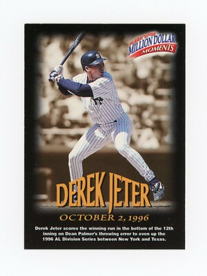DEREK JETER 1997 Fleer Million Dollar Moments #2 New York Yankees JM