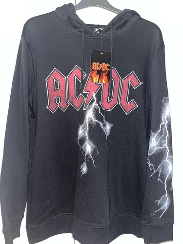 AC/DC Sweater Sweatshirt Hoodie (L) Large Music Retro Vintage Metal ...