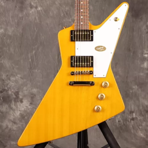 Epiphone/Inspired by Gibson Custom 1958 Korina Explorer Aged Natural w/Hard Case