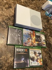 Microsoft Xbox One S + Games Bundle 500GB Game Console - White / No Controller