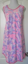Betsy TW by Amanda Paige intimates short gown Purple/pink Print Size Large