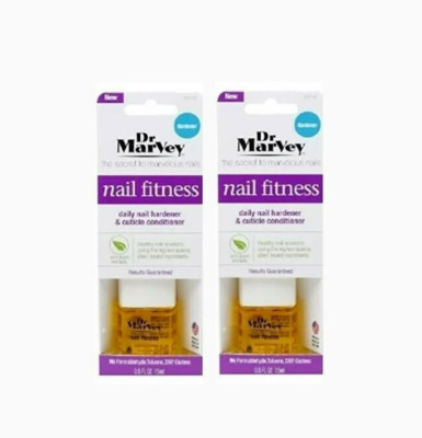 Dr Marvey nail fitness Stronger & healthy nails. 0.5 fl oz. - 2 PACK