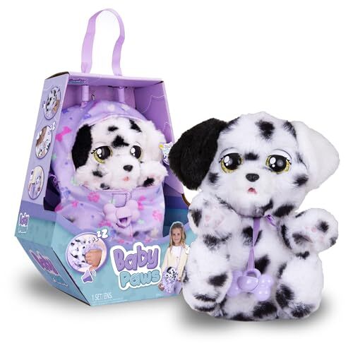 Baby Paws Dalmatian, Peluche Interattivo con Suoni, Apre e Chiude gli (j8Z)
