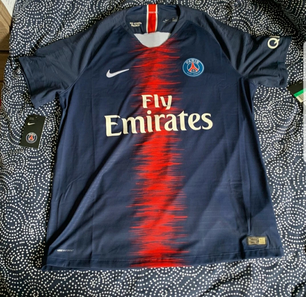 Maillot Nike X PSG Bleu domicile XL Vaporknit saison 2018-19 homme neuf