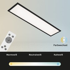 Briloner PIATTO 24W LED-Deckenleuchte mit Fernbedienung - schwarz LED Panel
