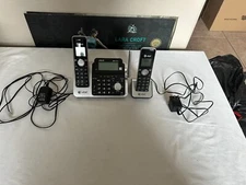 AT&T Two Handset Cordless Phone with Answering System Model CL83201