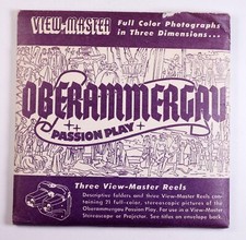 View-Master Oberammergau Passion Play 3 reel packet/booklet 1550-52