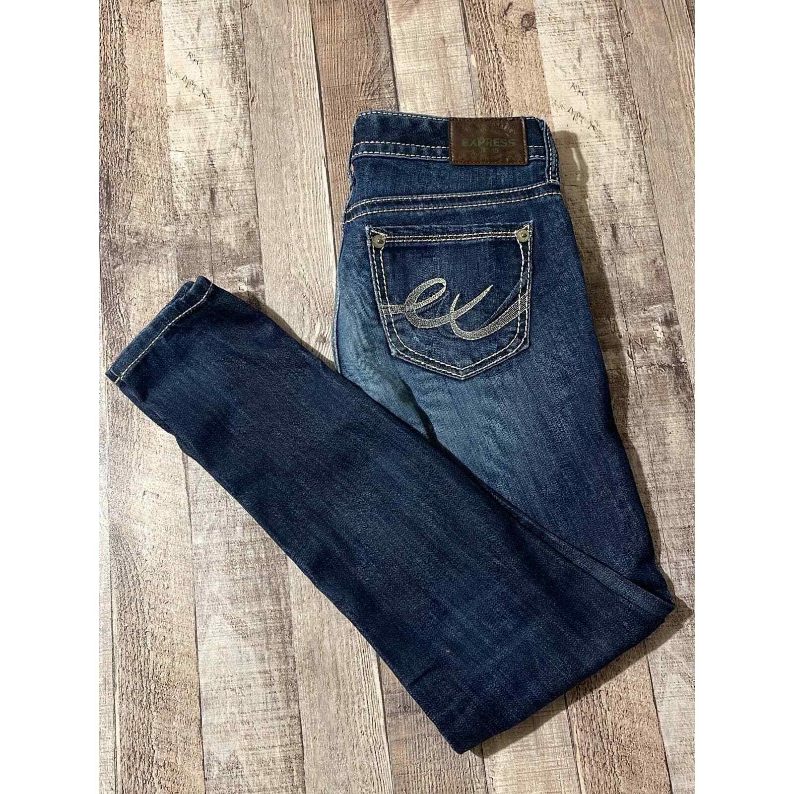 Express legging Stella low rise jeans womens sz 30w d… Gem