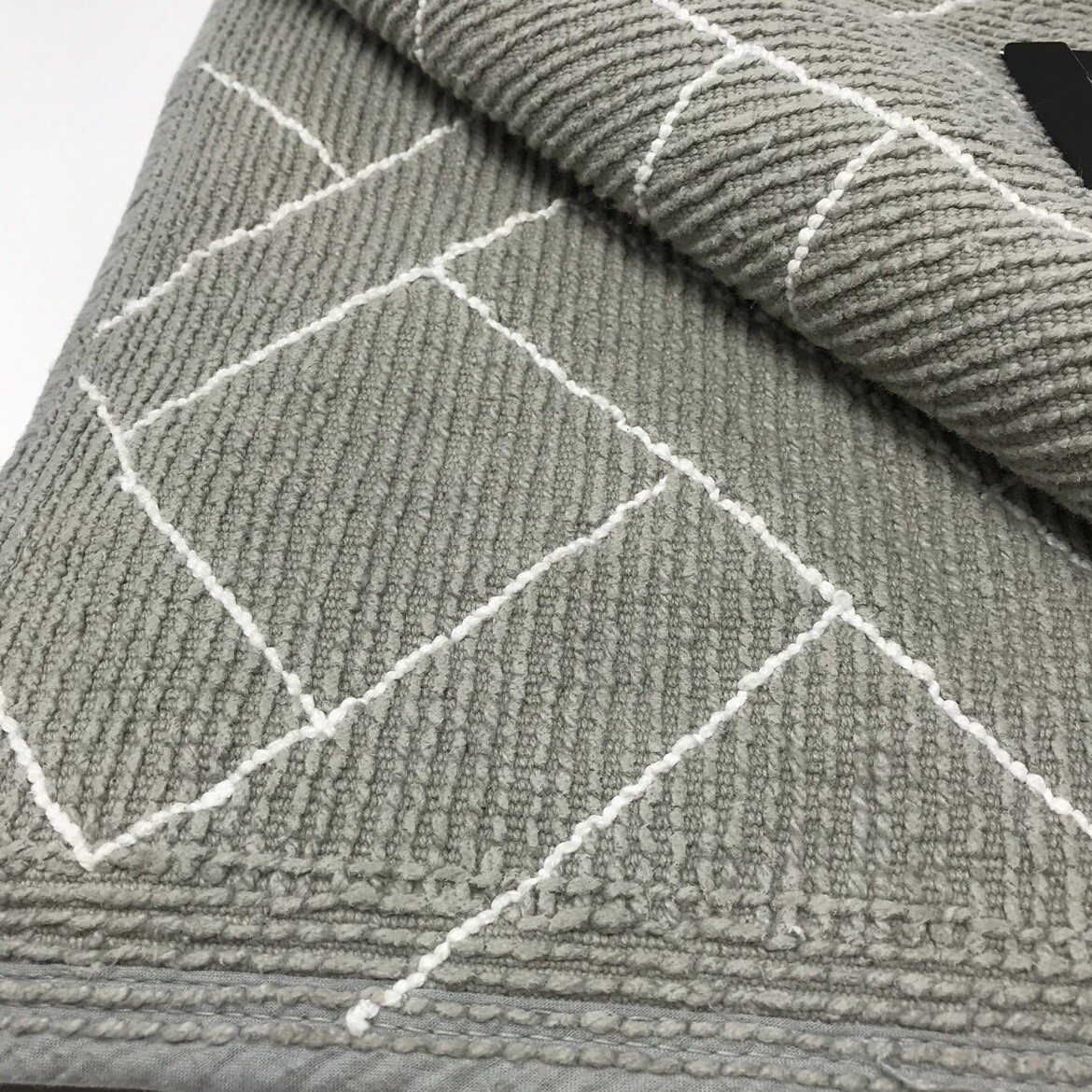 RALPH LAUREN ラグマット RALPH LAUREN Bath Rug Anti Slip Geometric Seafoam/White
