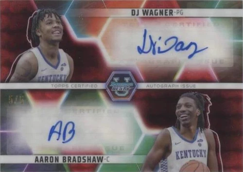 2023-24 Bowman University Best - Aaron Bradshaw/Dj Wagner #DA-DA