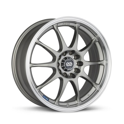 Enkei J10 15x6.5 5x100/114.3 38mm Offset 72.62mm Bore Dia Silver w/ Machined Lip