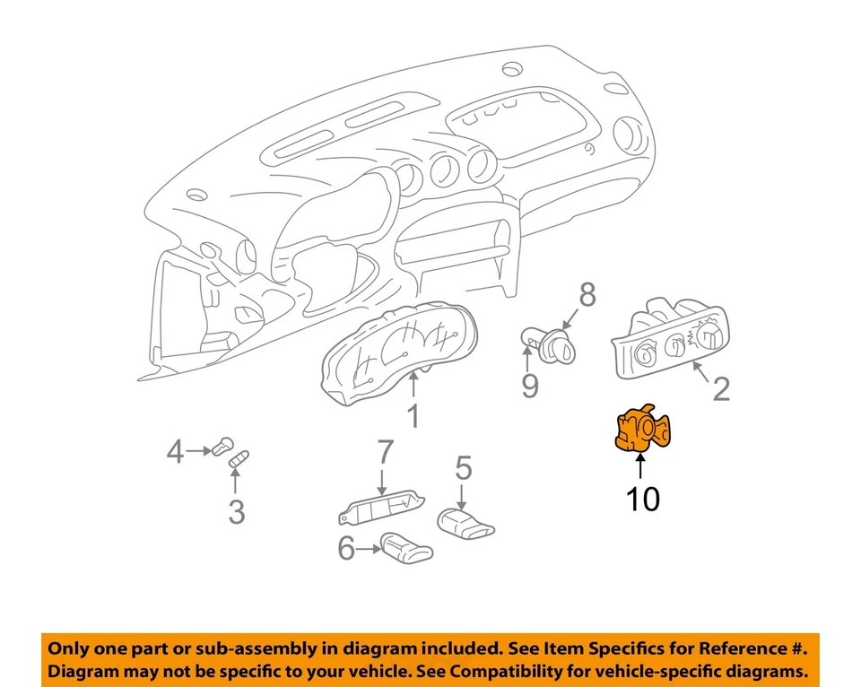 Interruptor de encendido usado se adapta a: Chevrolet Monte Carlo 2004 grado A Foto 3 de 4
