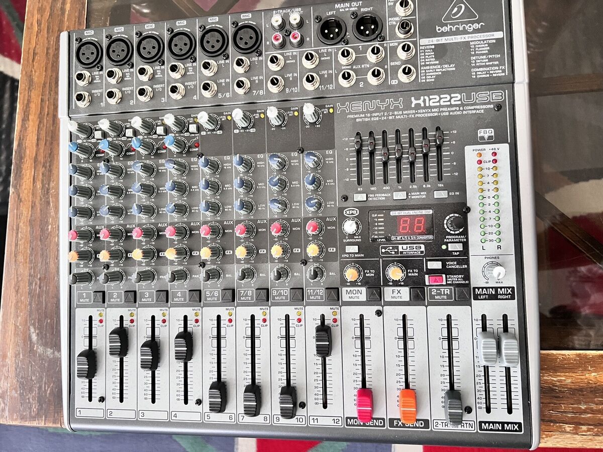 Behringer Xenyx X1222USB Mixer with USB and Effects | eBay Behringer Xenyx X1222USB Mixer with USB and Effects | eBay