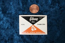 Gibson Super 400 Inside F-hole Guitar label from the mid 1970's