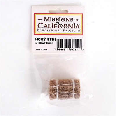 Missions Of California 2002 Straw Bale Diorama Accessories #HCAY9781 Educational