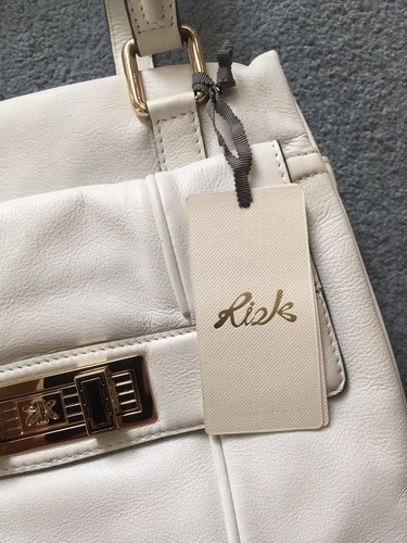 Ri2K Portobello White Leather Shoulder Bag New With Tags - Picture 4 of 12