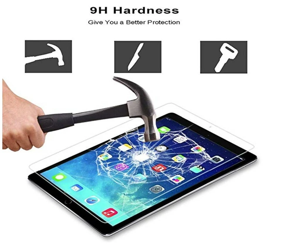 3-Pack or iPad 9.7 Pro 5th 6th Air Air 2nd Gen TEMPERED GLASS Screen Protector - Image 4 of 4