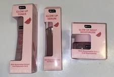 Set Of 3 B PURE Glow Up Watermelon Cream/Toner/Serum Skincare (Glow Recipe Dupe)