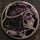 Hobo Nickel hand carved original by J&M Tarantula Buffalo nickel as Darth Vader