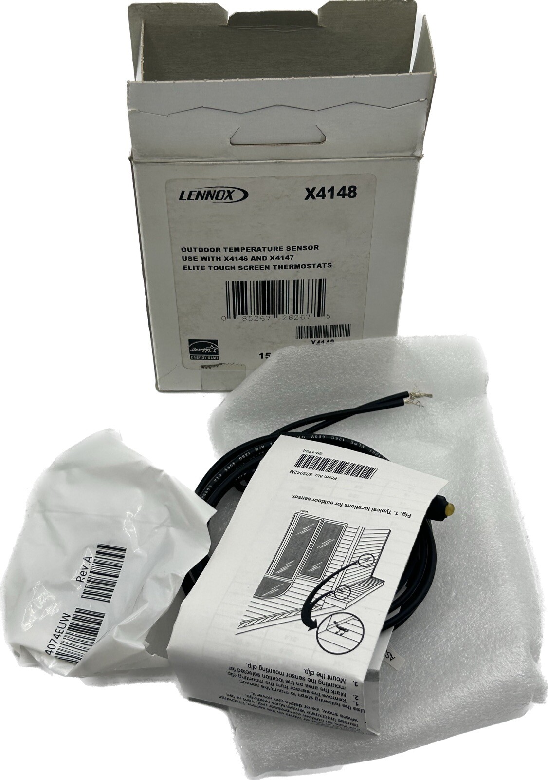 Lennox X4148 Outdoor Temp Sensor use with X4146 & X4147 Thermostats eBay