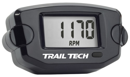 Trail Tech TTO Tach-Hour Meter Black 742-A00