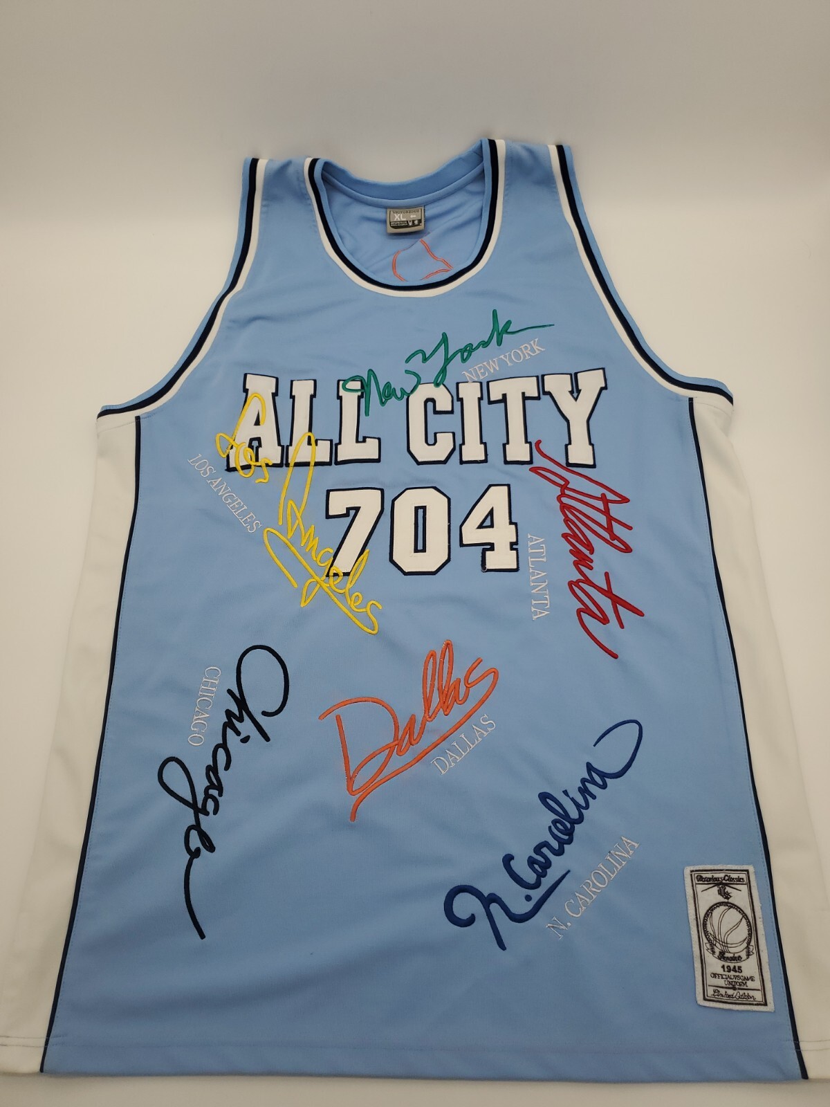 Victorious Classics 1945 All City 704 XL Blue Men Basketball Jersey #18366