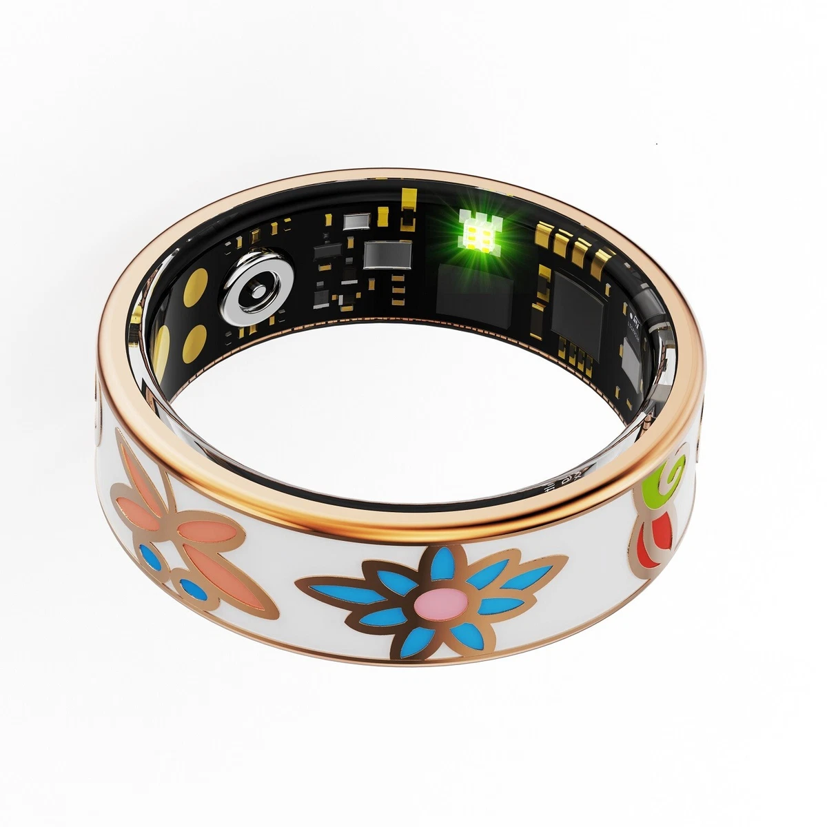 IP68 Wasserdicht Damen Smart Ring R18 Herzfrequenz Blutsauerstoff Schlafmonitor
