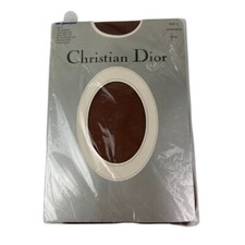 Christian Dior Sz 1 Cinnamon Pantyhose NIP Vintage Formal Cocktail Business