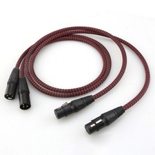 Pair 5N OCC Pure Copper with Gold-Plated XLR Plug HIFI Audio Balanced XLR Cable