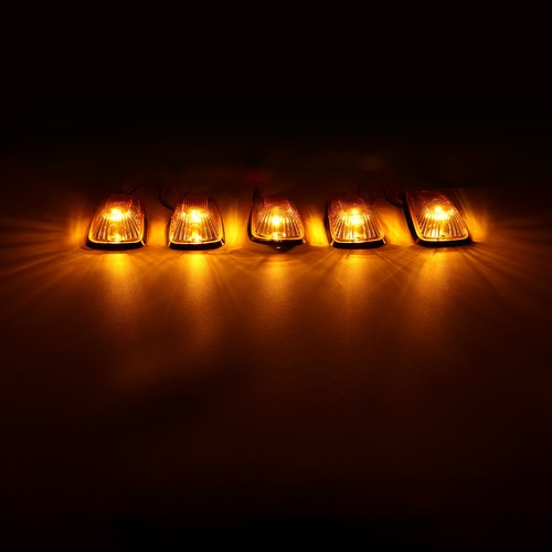 5PCS Amber Cab Roof Marker Lights Top Running for 03-18 Dodge Ram 1500 2500 3500 - Picture 10 of 11