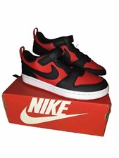 NEW Nike Court Borough Low Recraft PS Size 3Y Uni. Red, Blk, Wt DV5457-600