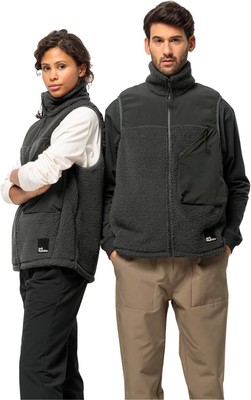 Jack Wolfskin Maarweg Unisex Damen Herren Fleeceweste Weste Stoff Polyester S