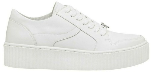 ORIGINALI WINDSOR SMITH ORACLE PELLE BIANCO CON LOGO TORO SUOLA ALTA  SNEAKER | eBay