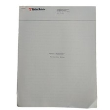 Deadly Blessing Film Production Notes Wess Craven Sharon Stone Jensen UA 11 page